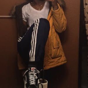 Navy blue Adidas men’s track suit pants